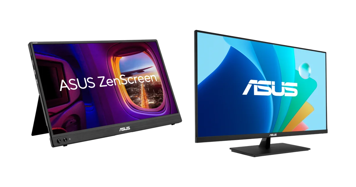 ASUS ZenScreen MB16AHVEとVA329QG3は何が新しいか｜65Wパススルーの16型と180Hzの31.5型を整理したのアイキャッチ画像