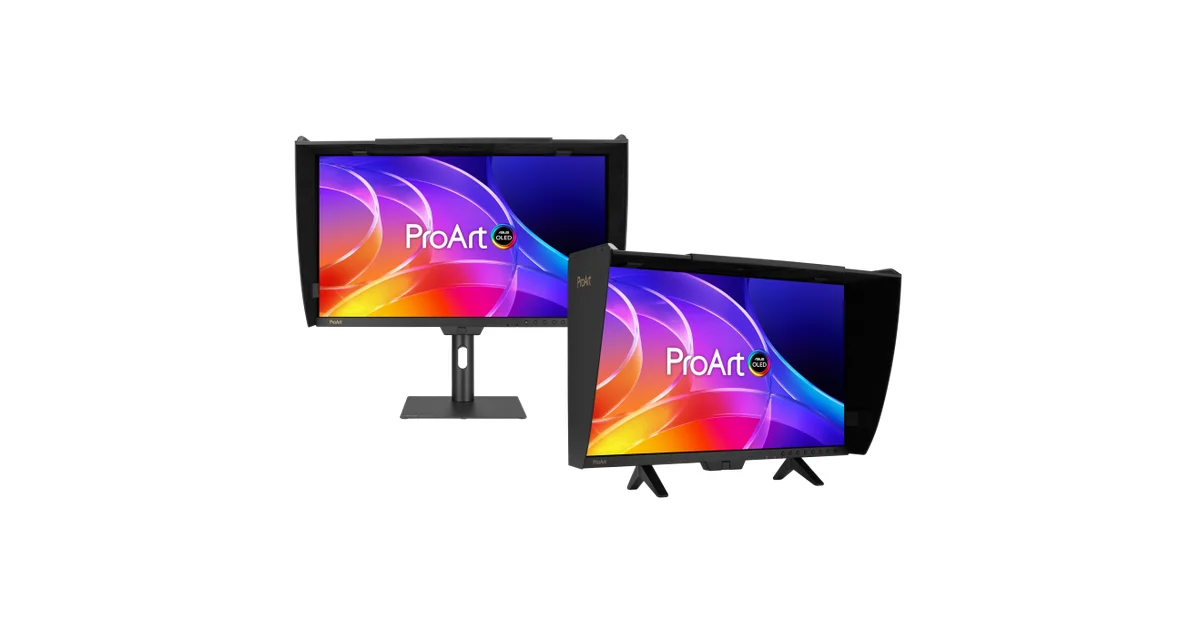 ASUS ProArt Display OLED PA32USDとPA329CDVは何が違うか｜31.5型4K QD-OLEDの240Hz・SDI搭載機と120Hz・USB-C 96W機を公式仕様で整理したのアイキャッチ画像