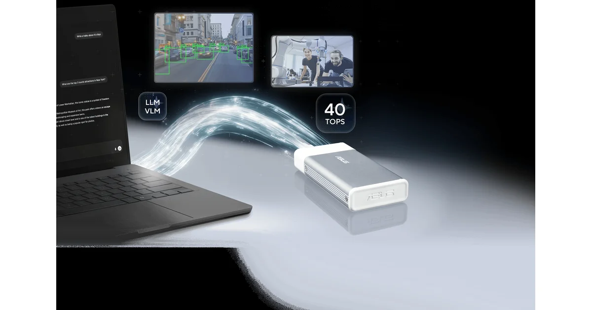 ASUS UGen300は10Gbps USBに挿して使う40 TOPSのAIアクセラレータ｜UGen200を含む国内4機種の違いを公式仕様で整理したのアイキャッチ画像