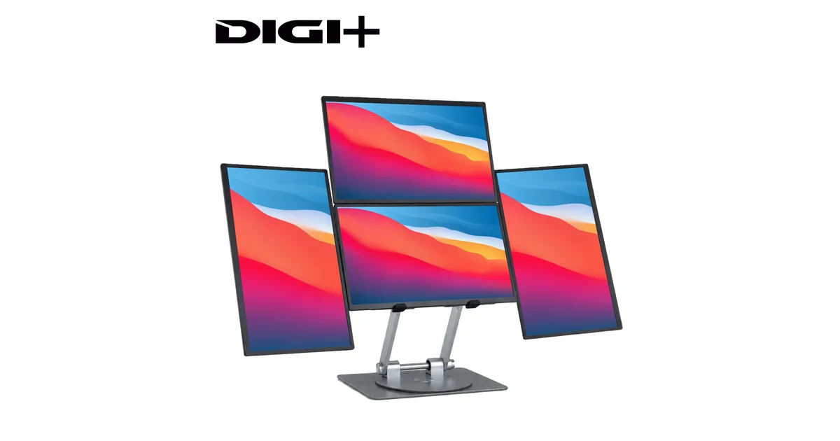 DIGI+クアッドディスプレイは18.5型×4で199,800円｜ノートPCを5画面にする条件とMacの注意点を整理したのアイキャッチ画像