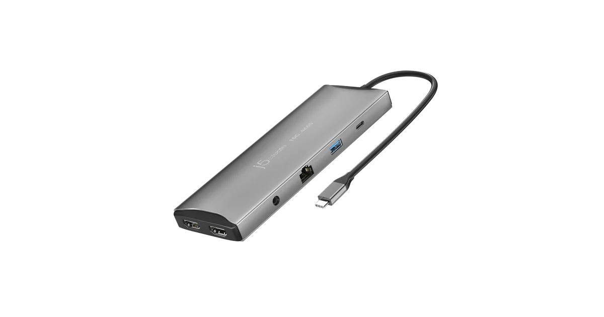 j5create JCD3193はPD 140W入力のデュアル4Kドック｜2画面のうち4K60Hzは1画面だけの条件と、7ポートハブJCH3007を整理したのアイキャッチ画像