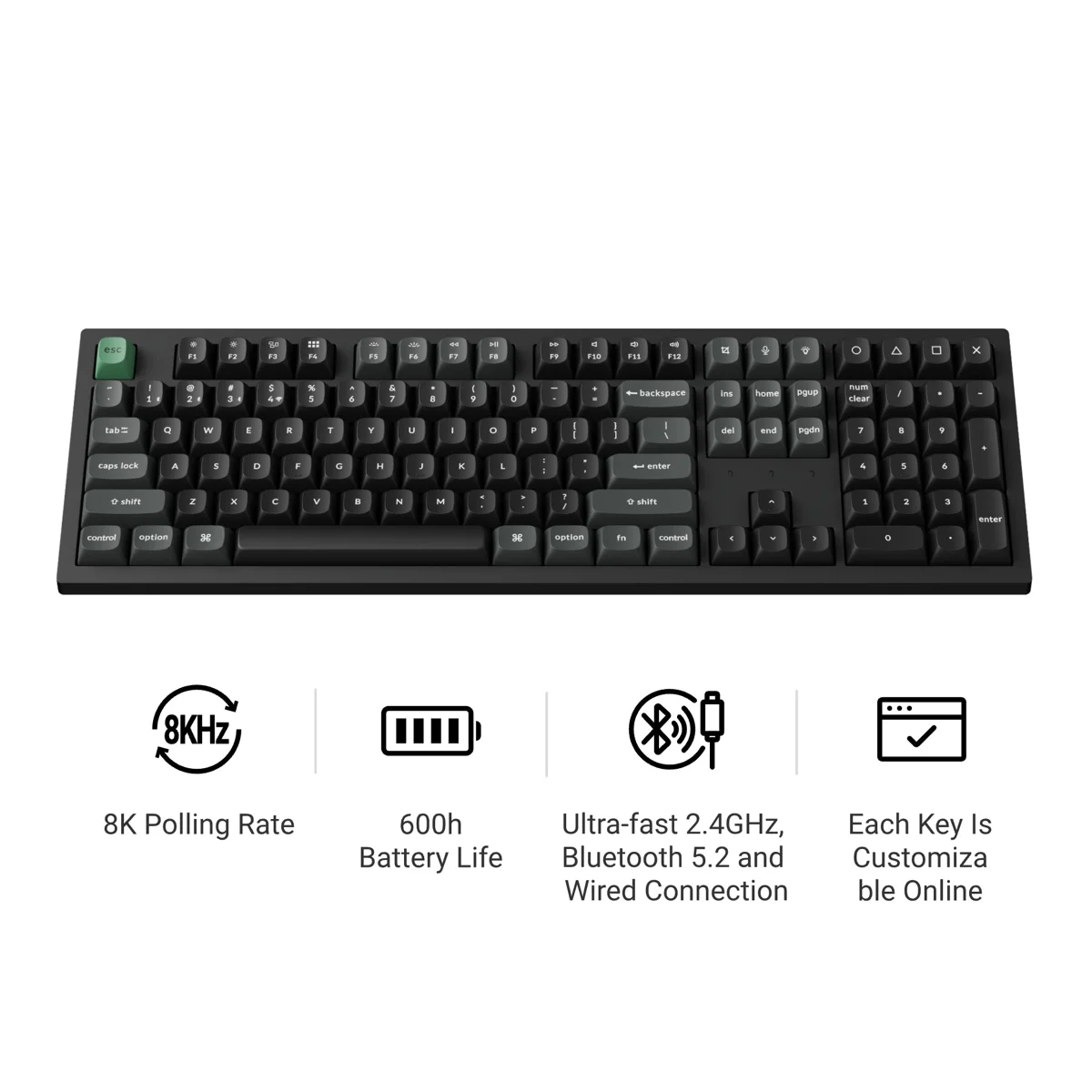 Keychron K10/K4 Ultra 8Kはプラ筐体で8Kポーリングの入口になるか｜フルサイズと96%の選び分けを整理したのアイキャッチ画像