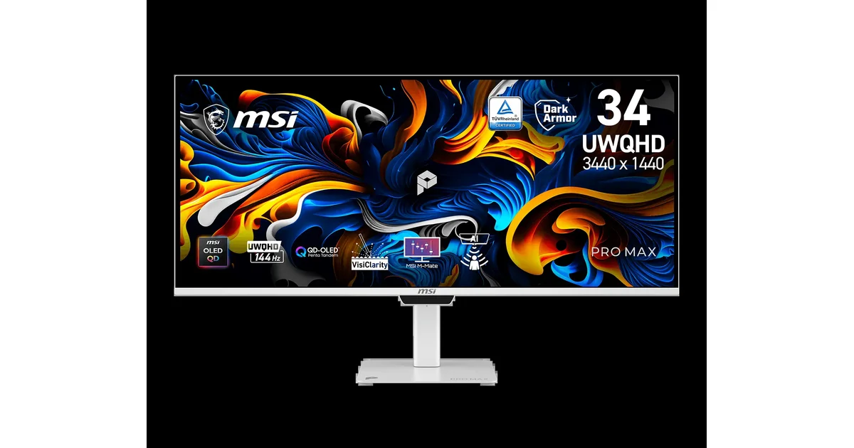 MSI PRO MAX 341QPXW14Gは271UPXW12Gから何を入れ替えたか｜34型UWQHD・144HzとKVMスイッチ2.0を整理したのアイキャッチ画像