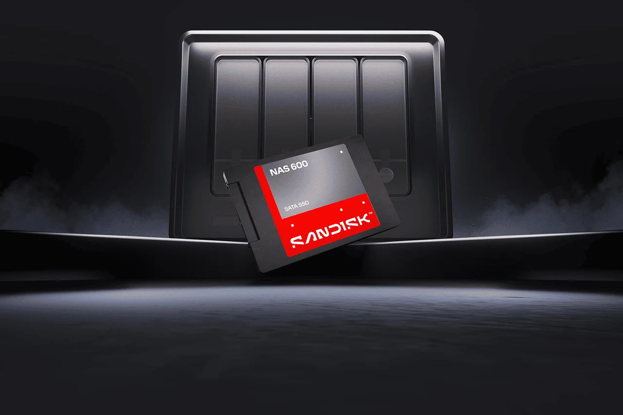 SANDISK NAS 600 SATA SSDとNAS本体