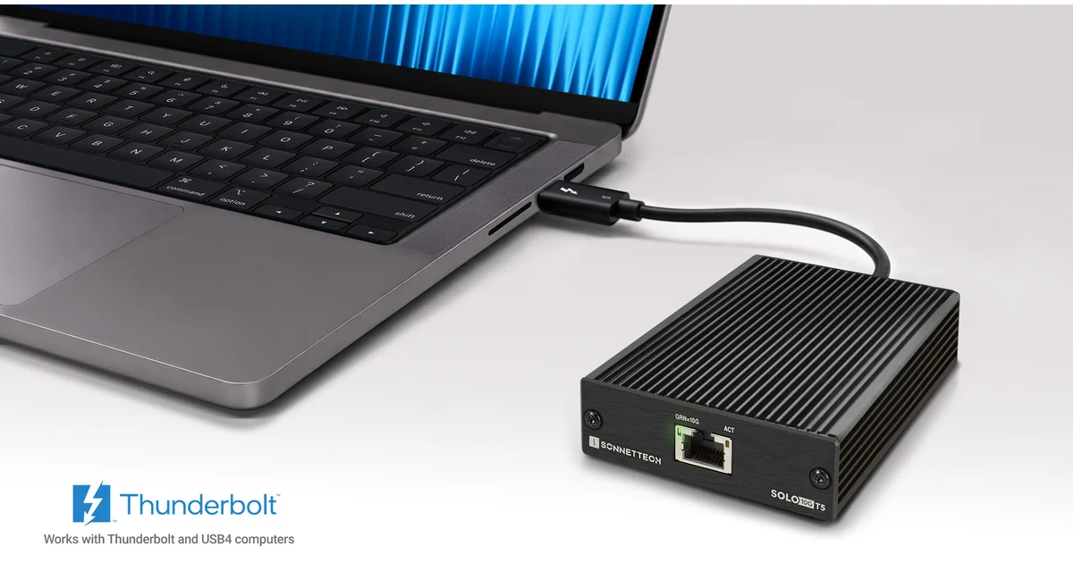Sonnet Solo10G T5はThunderbolt 5でも10GbE止まりか｜7.5Wバスパワーと従来モデルとの差を整理したのアイキャッチ画像