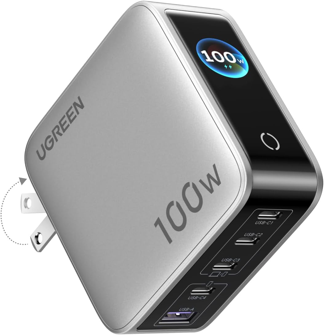 UGREEN Nexode Pro 100W 5ポート充電器はデスクの充電を「見える化」する最適解か検討したのアイキャッチ画像